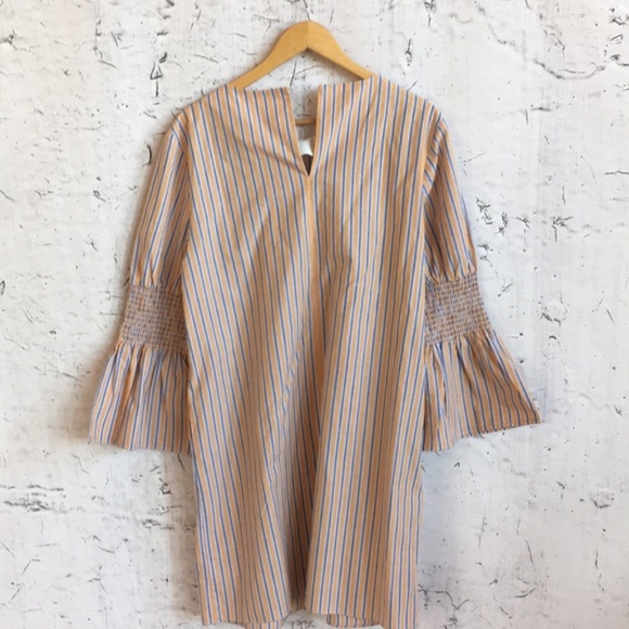 MAEVE ORANGE STRIPE DRESS L - Picture 4 of 4